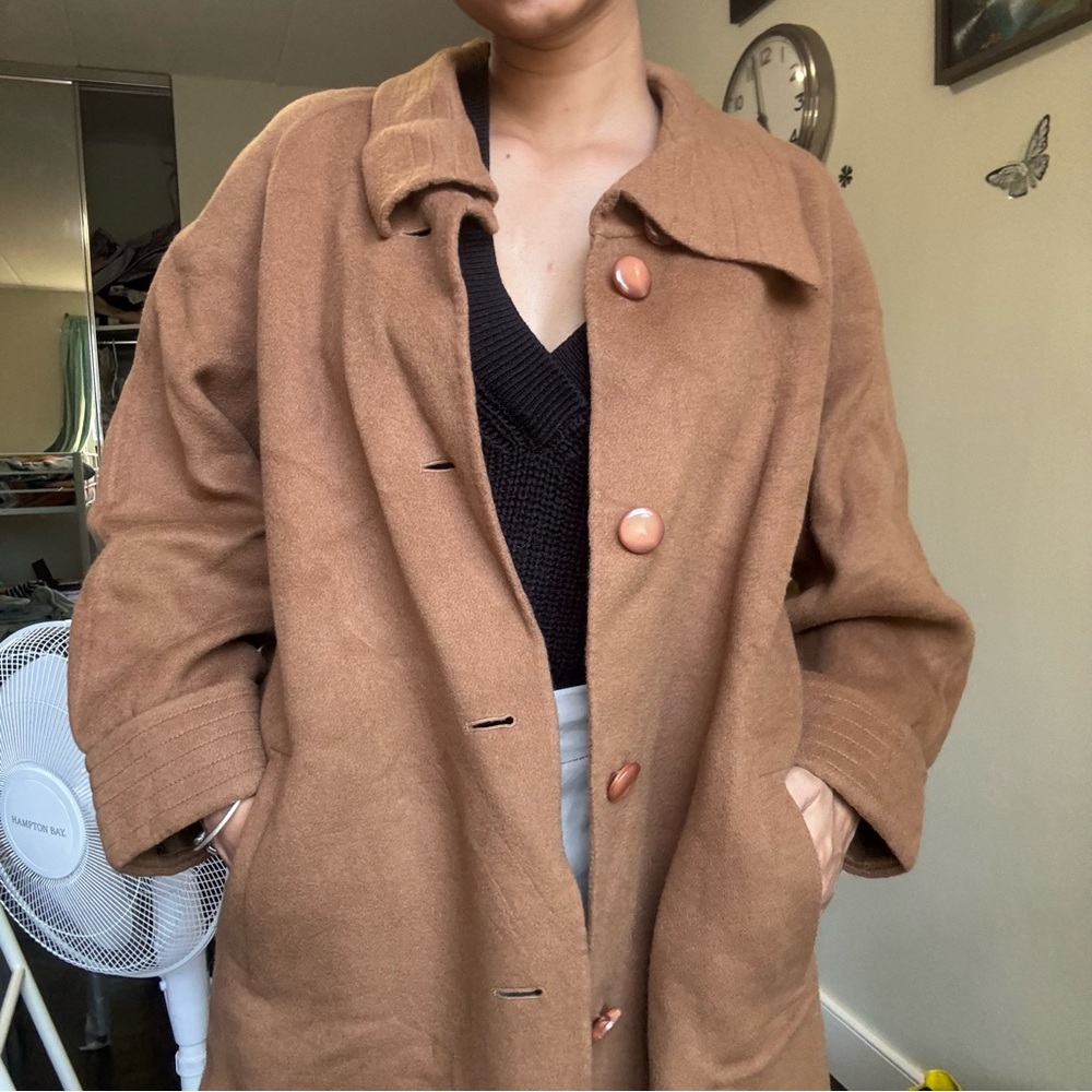 Brown Faux Suede Trench Coat